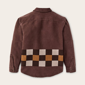 Beartooth jac-shirt par Filson | Mahogany geo stripe (Brown)