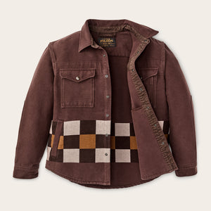 Beartooth jac-shirt par Filson | Mahogany geo stripe (Brown)