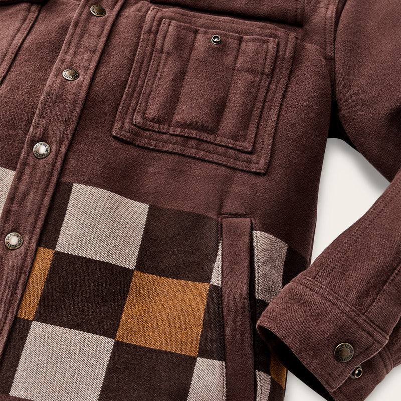 Beartooth jac-shirt par Filson | Mahogany geo stripe (Brown)