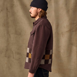 Beartooth jac-shirt par Filson | Mahogany geo stripe (Brown)