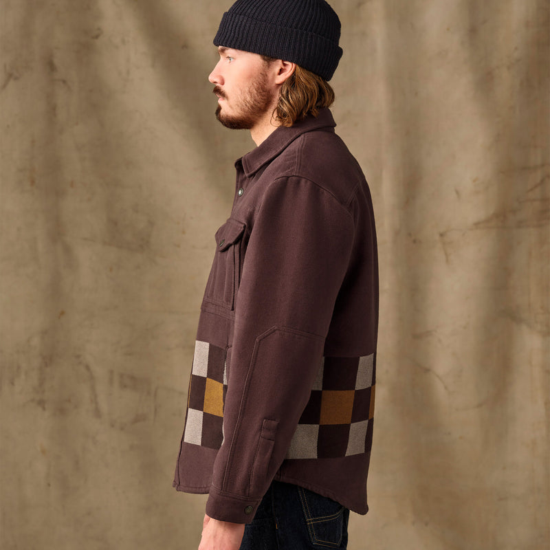 Beartooth jac-shirt par Filson | Mahogany geo stripe (Brown)
