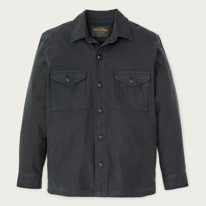 Field jac-shirt par Filson | Washed faded black (Black)