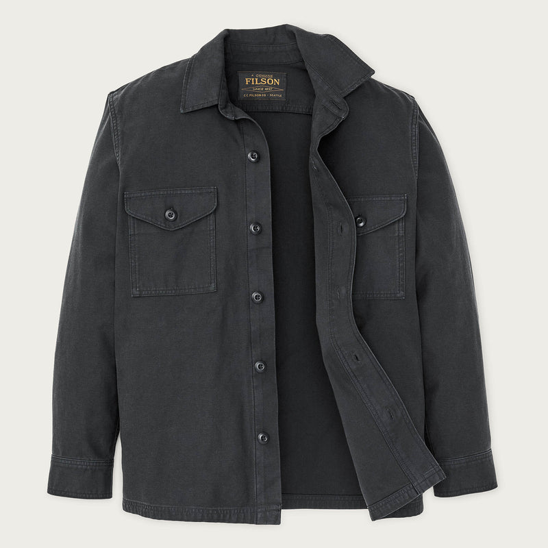 Field jac-shirt par Filson | Washed faded black (Black)
