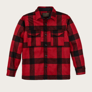 Mackinaw wool jac-shirt by Filson | Red/black plaid (Red)