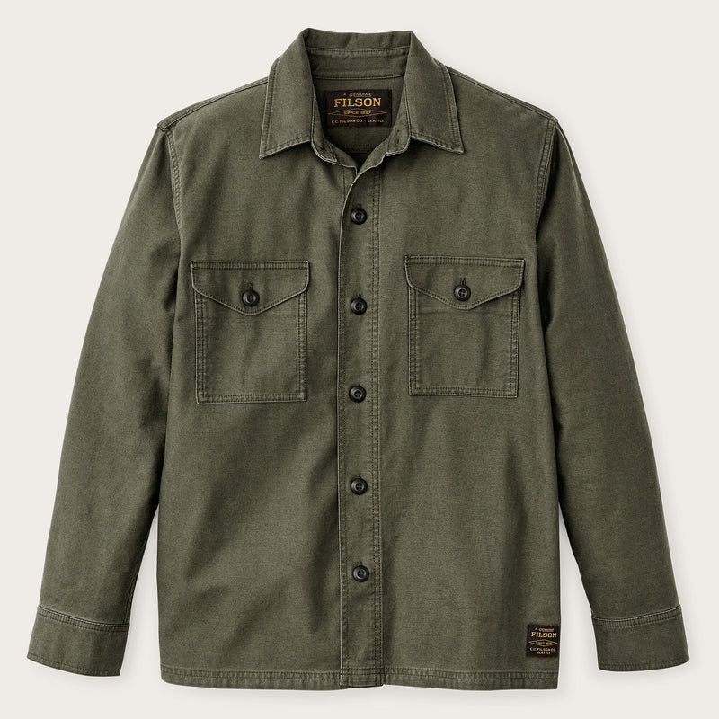Jac-shirt clarkston di Filson | Surplus green (Green)