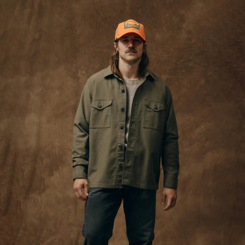 Jac-shirt clarkston di Filson | Surplus green (Green)