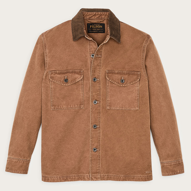 Rustic canvas jac-shirt by Filson | Whiskey (Brown)