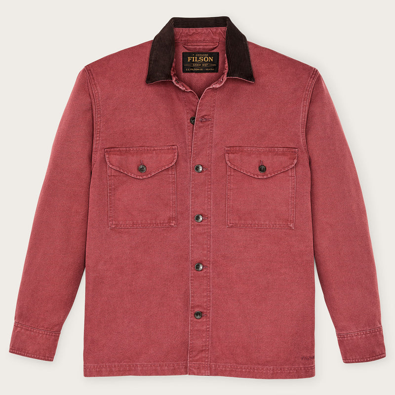 Rustic canvas jac-shirt by Filson | Red rock (Red)