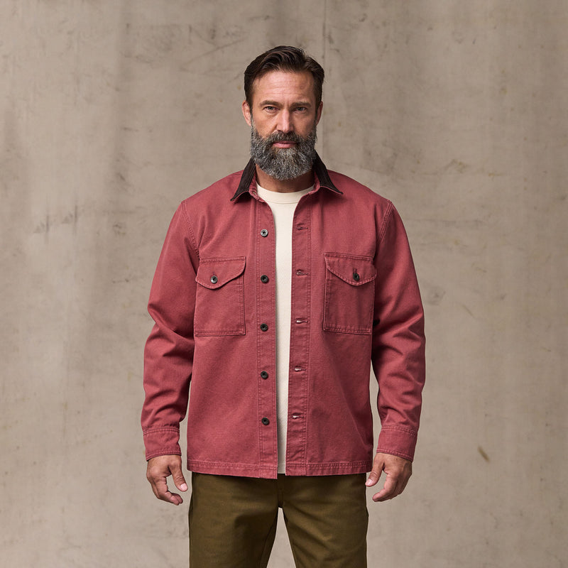 Rustic canvas jac-shirt by Filson | Red rock (Red)