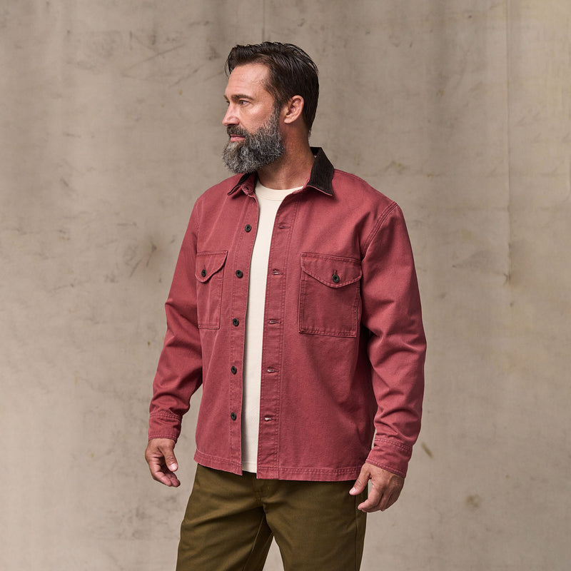 Rustic canvas jac-shirt by Filson | Red rock (Red)