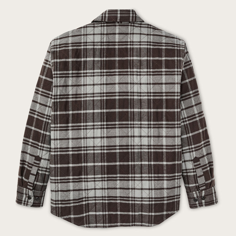 Insulated flannel jac-shirt by Filson | Brown / gray plaid (Gray)