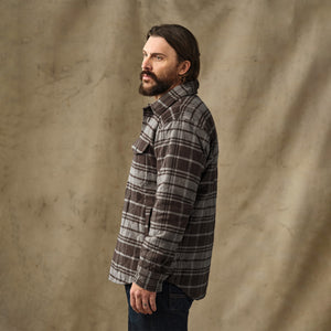 Insulated flannel jac-shirt par Filson | Brown / gray plaid (Gray)