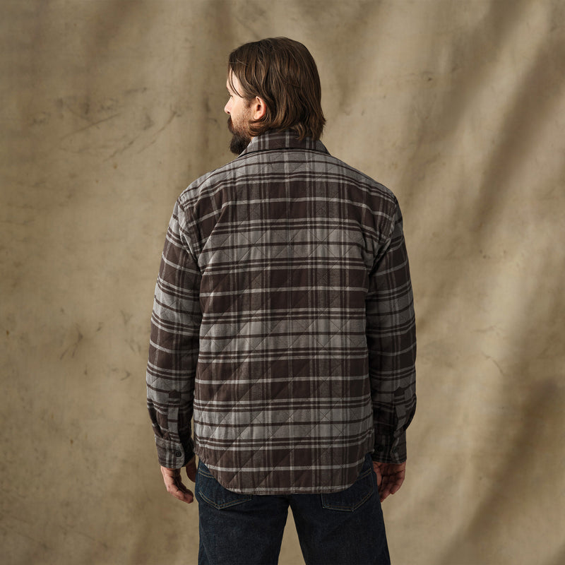 Insulated flannel jac-shirt par Filson | Brown / gray plaid (Gray)