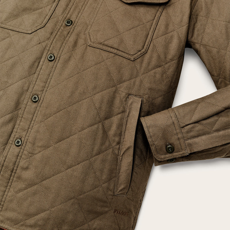 Insulated flannel jac-shirt by Filson | Field olive (Green)