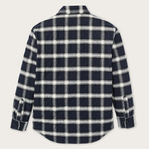Insulated flannel jac-shirt by Filson | Navy / cream plaid (Blue)
