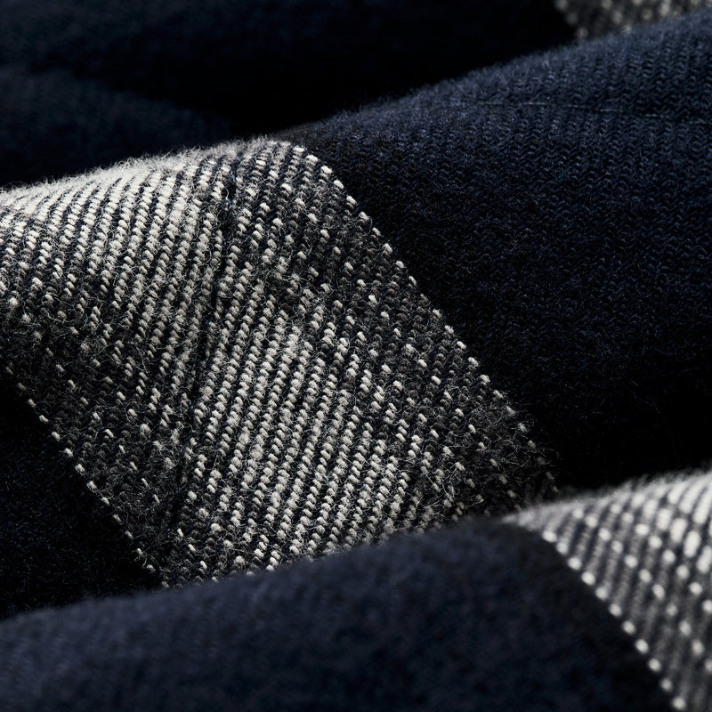 Insulated flannel jac-shirt by Filson | Navy / cream plaid (Blue)