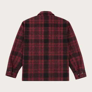 Forester wool jacket par Filson | Burgundy/black plaid (Red)