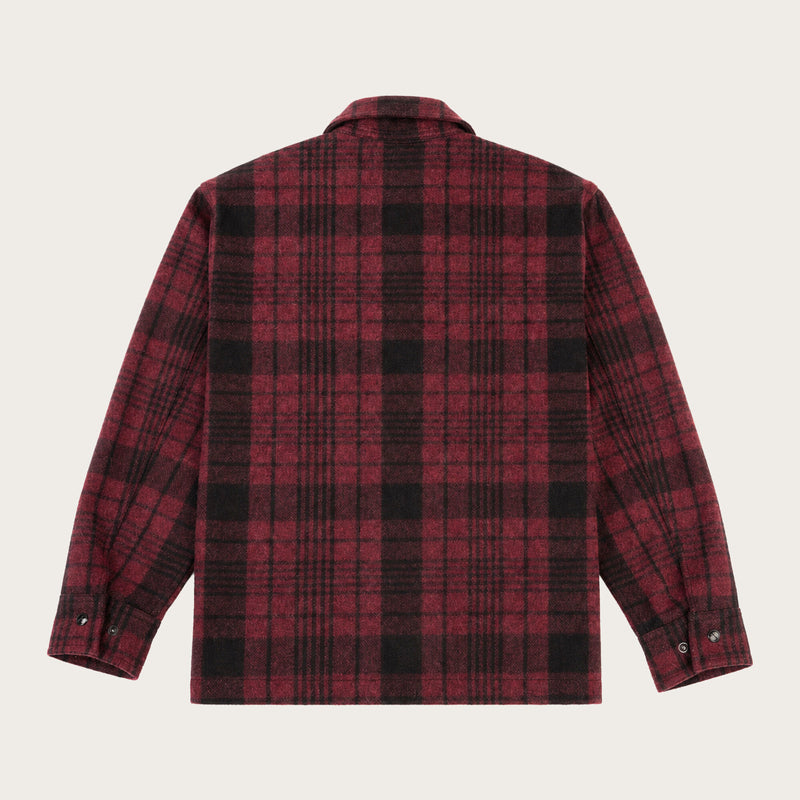 Forester wool jacket par Filson | Burgundy/black plaid (Red)