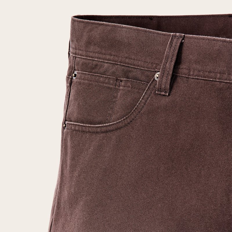 Dry tin cloth 5-pocket pants by Filson | Seal brown (Brown)