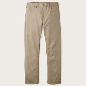 Pantaloni a 5 tasche in tin cloth idrorepellente di Filson | Gray khaki (Beige)
