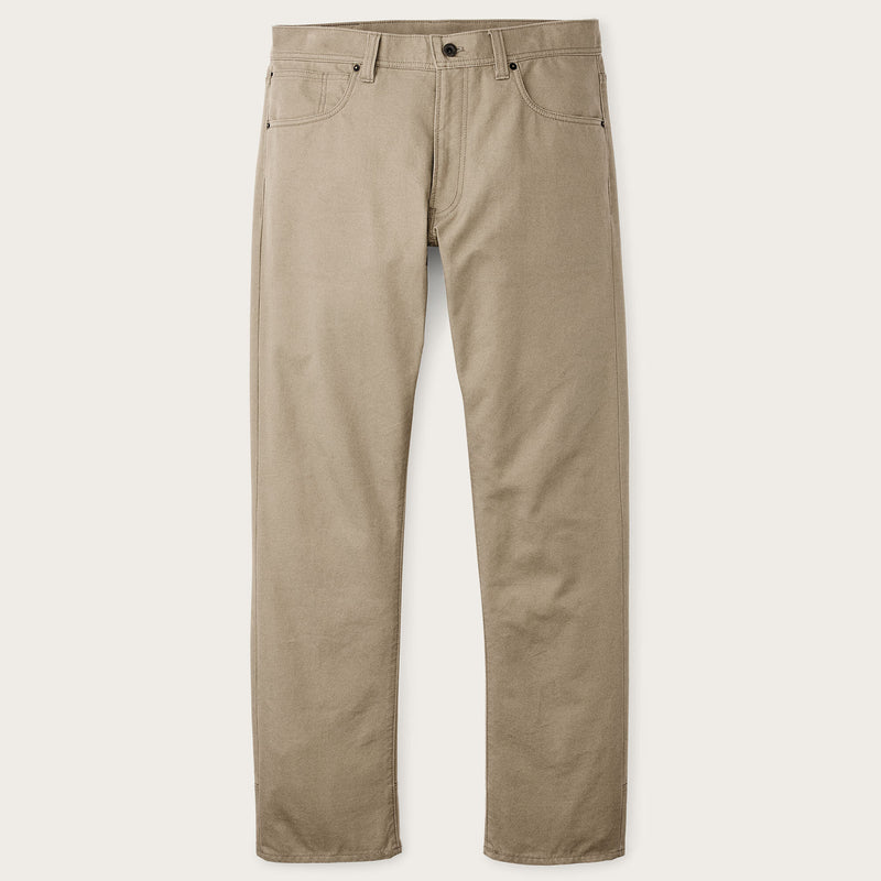 Pantaloni a 5 tasche in tin cloth idrorepellente di Filson | Gray khaki (Beige)