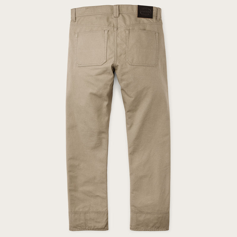Pantaloni a 5 tasche in tin cloth idrorepellente di Filson | Gray khaki (Beige)