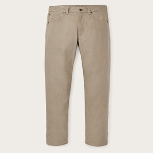 Dry tin cloth 5-pocket pants by Filson | Khaki (Beige)