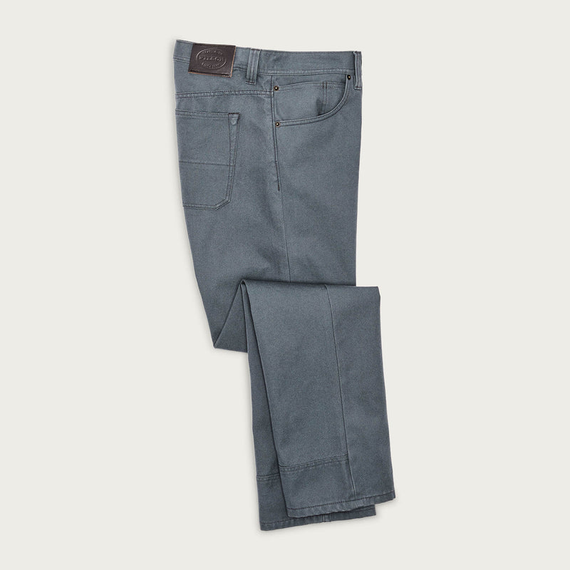 Dry tin cloth 5-pocket pants by Filson | Storm blue (Gray)