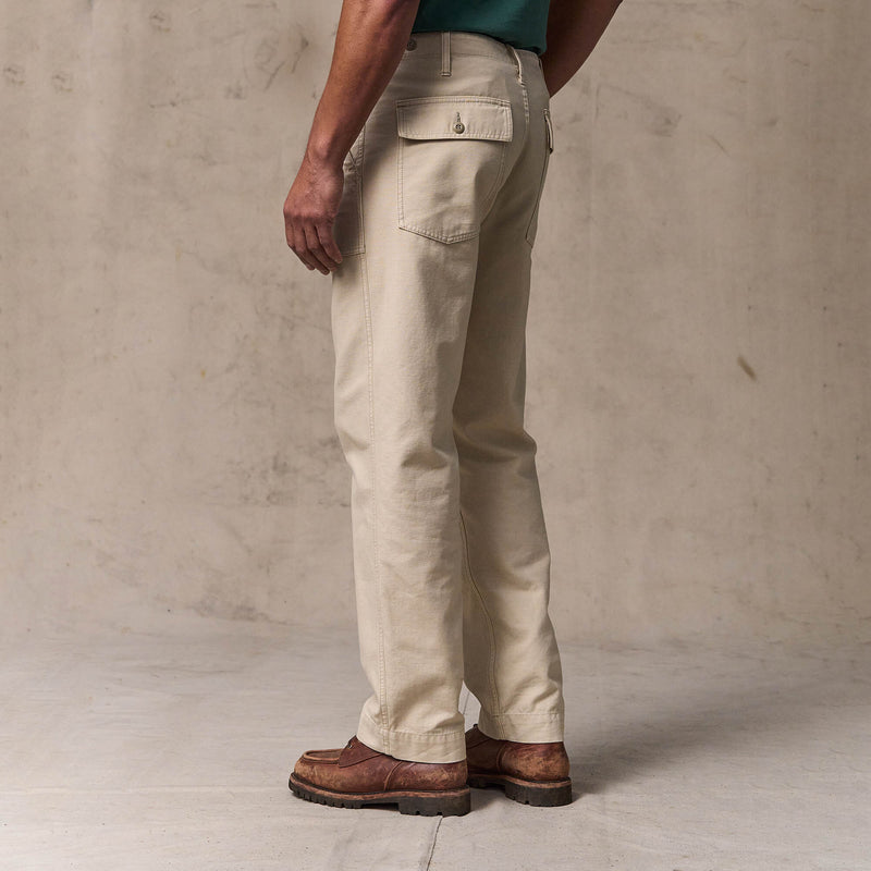 Field supply pants par Filson | Washed oatmeal (White)