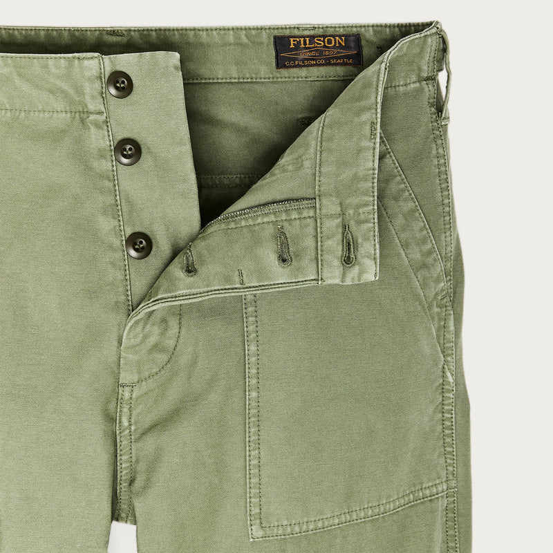 Field supply pants von Filson | Washed fatigue green (Green)