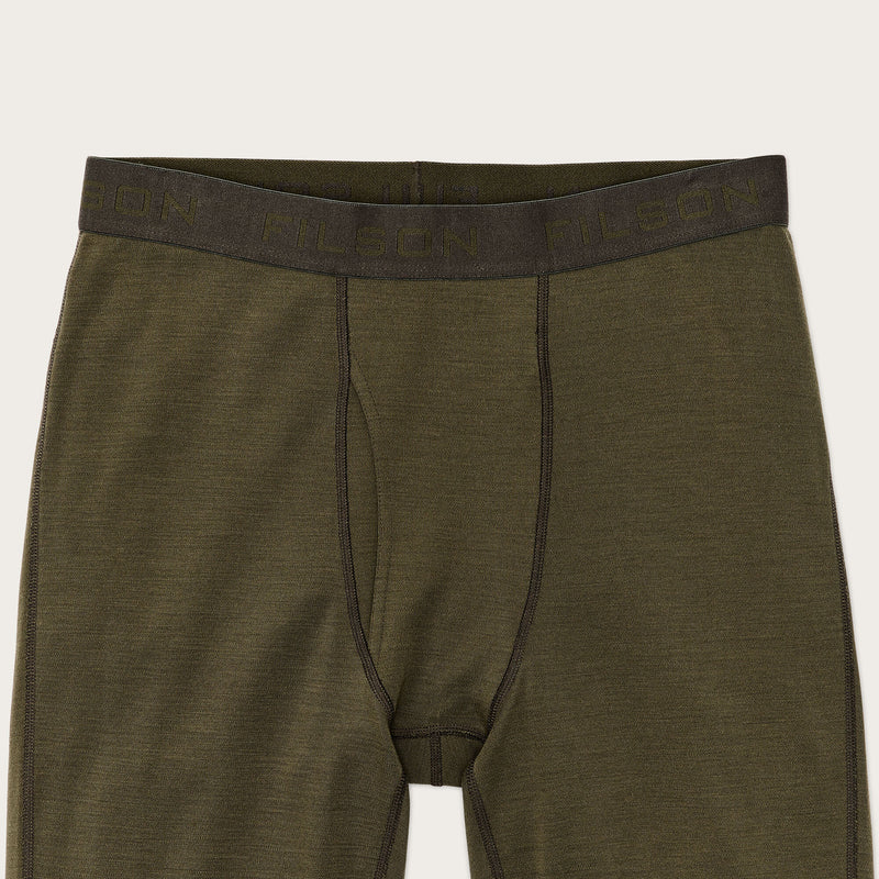 400g merino wool bottoms by Filson | Dark olive (Green)