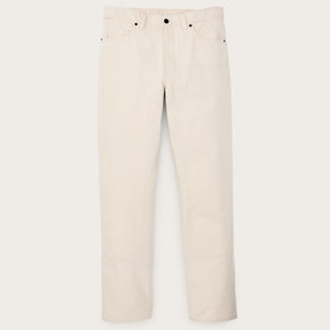 Dry tin cloth double front pants par Filson | Natural seed (White)