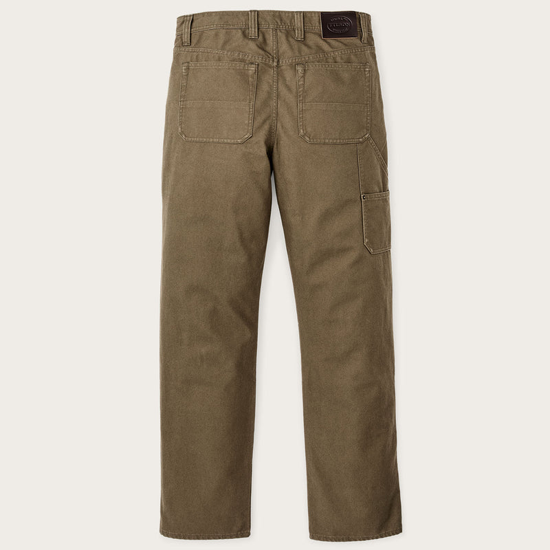 Pantalon doublé devant en dry tin cloth par Filson | Marsh olive (Brown)