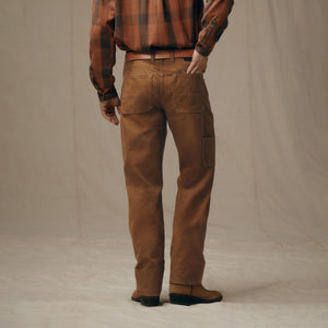 Pantaloni reversibili in tin cloth idrorepellente di Filson | Whiskey (Brown)