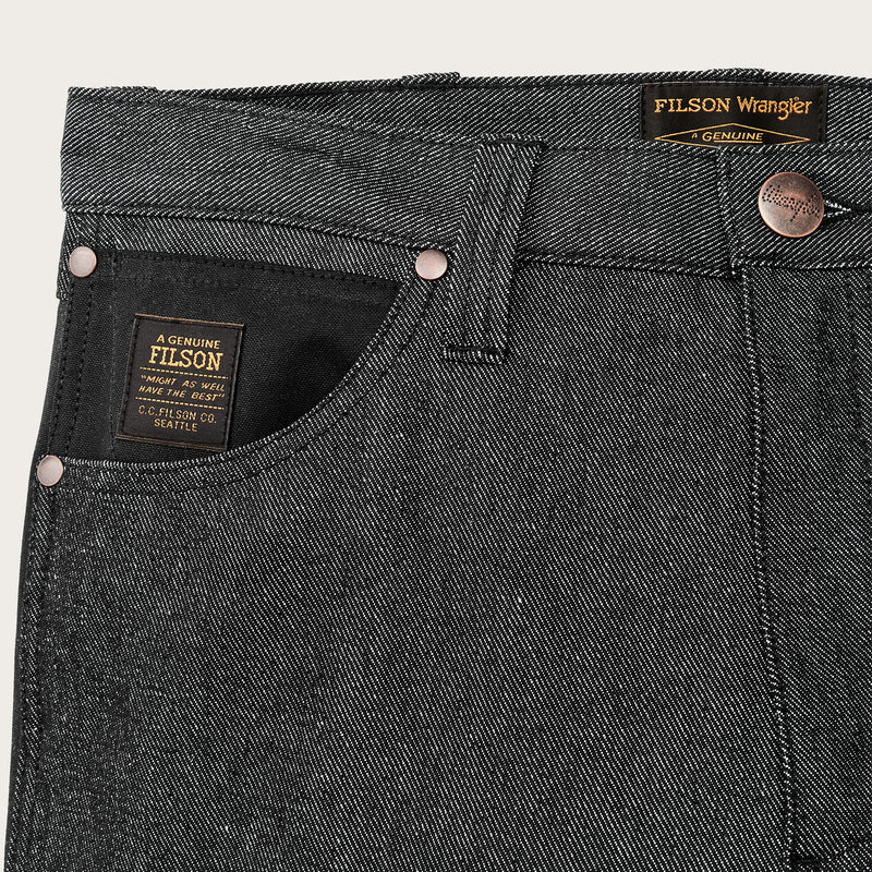 Jean wild adventure wrangler x filson par Filson | Black (Gray)