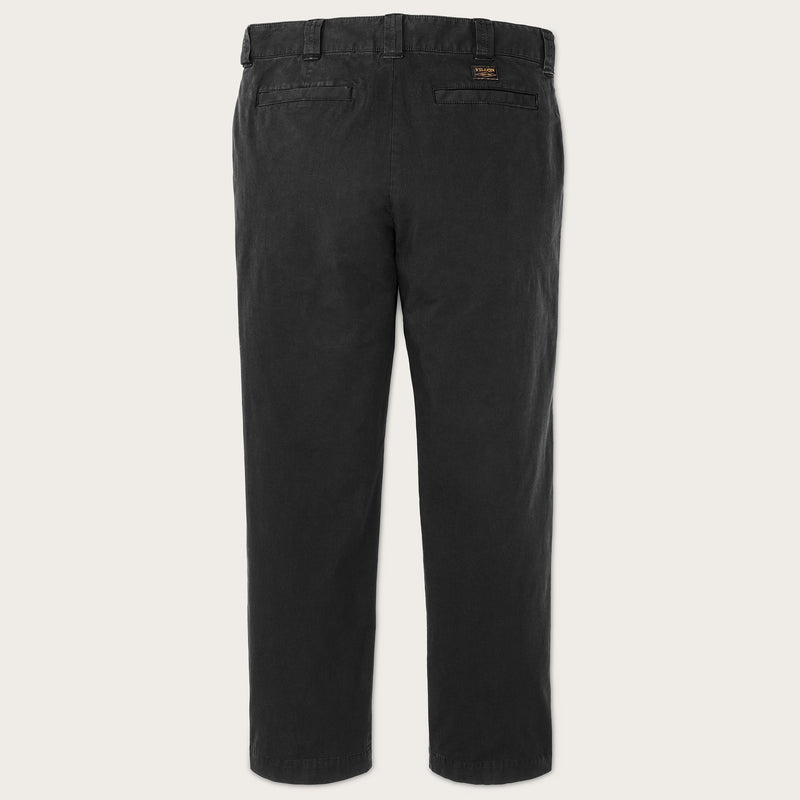 Granite mountain flat front pants by Filson | Washed faded black (Black)
