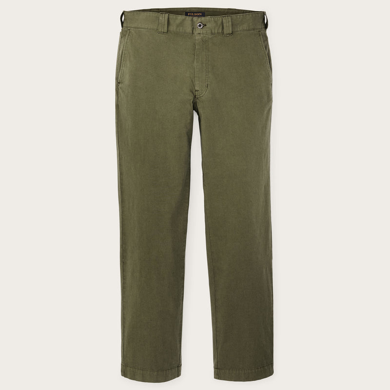 Granite mountain flat front pants par Filson | Burnt olive (Green)