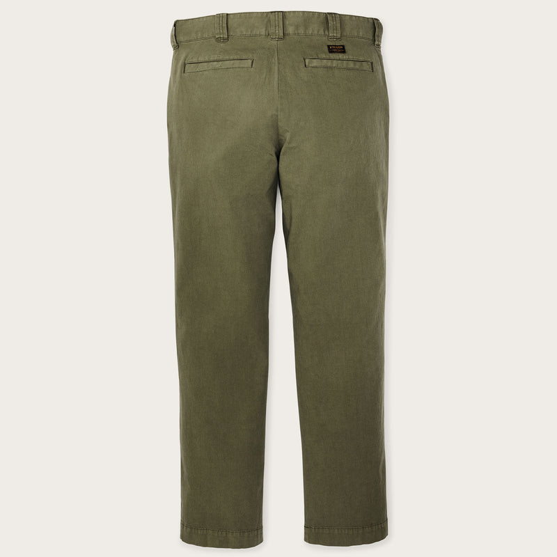 Granite mountain flat front pants par Filson | Burnt olive (Green)