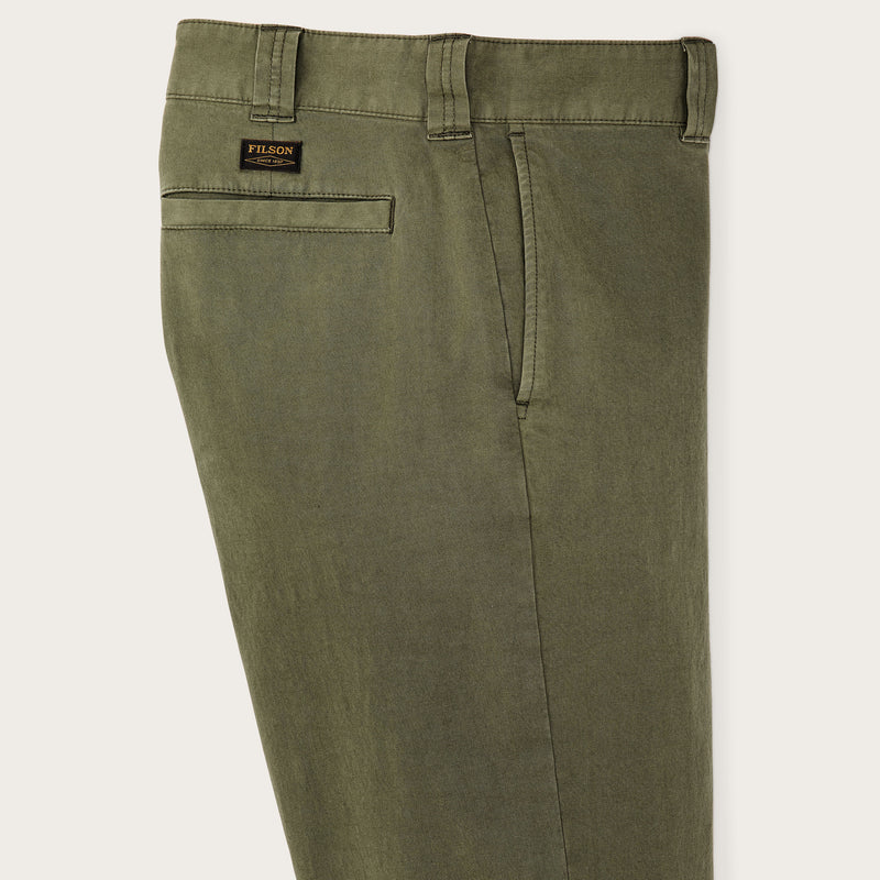 Granite mountain flat front pants par Filson | Burnt olive (Green)