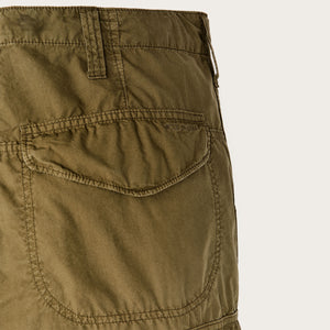 Tropical poplin cargo pants by Filson | Military olive (Green)