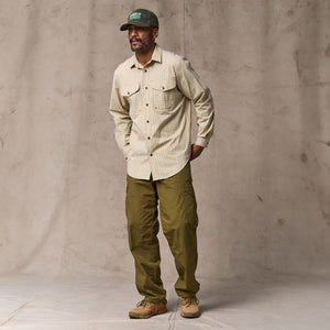 Tropical poplin cargo pants by Filson | Military olive (Green)