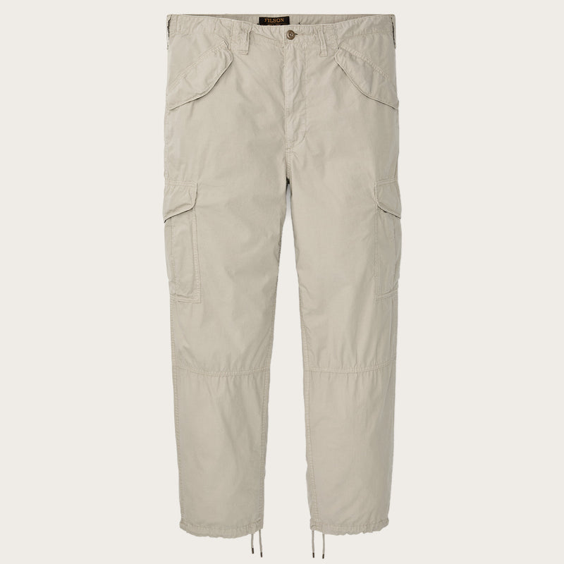 Tropical poplin cargo pants by Filson | Dried sage (White)