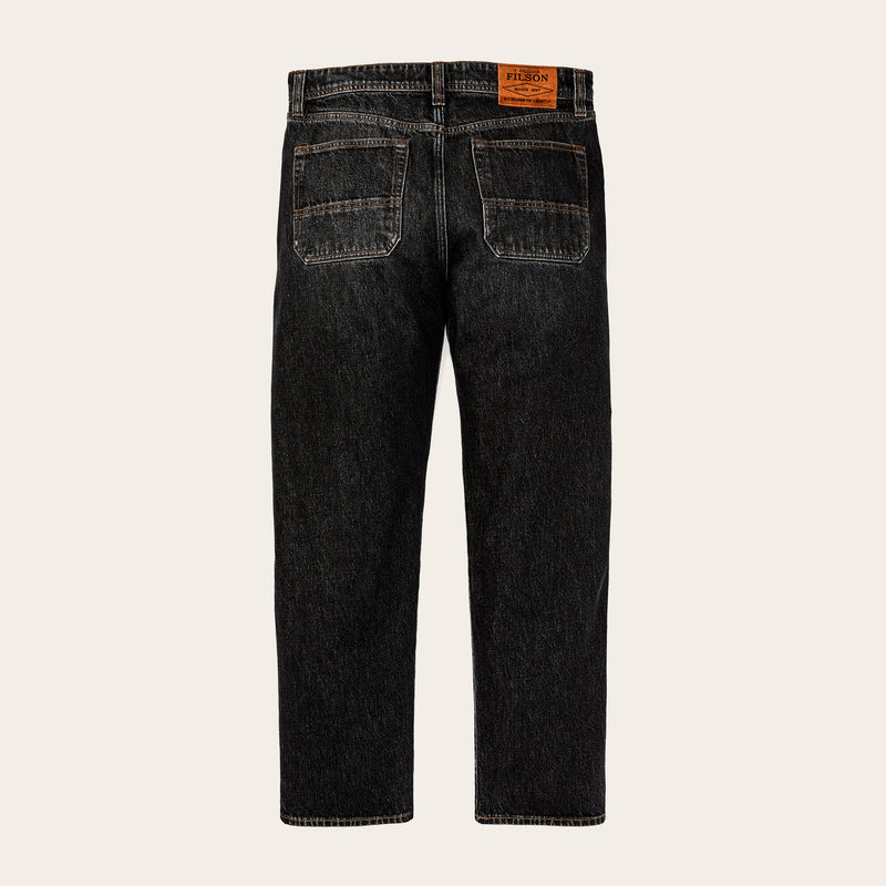 14-oz. straight-leg jeans par Filson | Vintage black (Black)