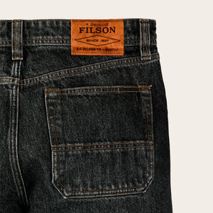 14-oz. straight-leg jeans par Filson | Vintage black (Black)
