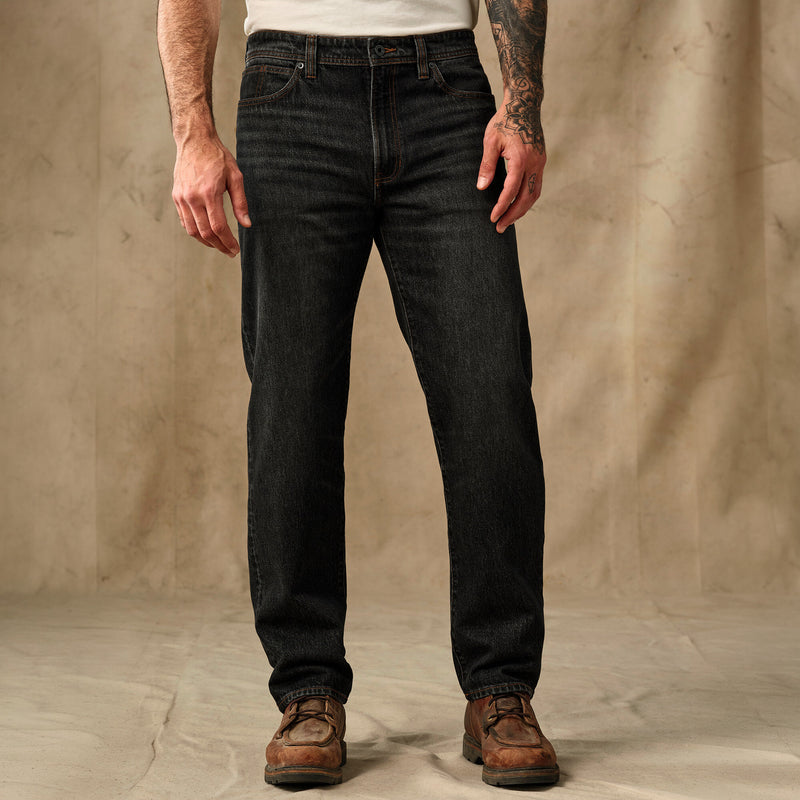 14-oz. straight-leg jeans par Filson | Vintage black (Black)