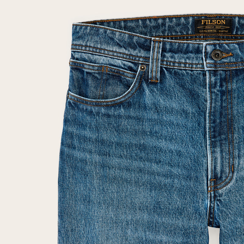 14-oz. straight-leg jeans par Filson | Vintage indigo (Blue)