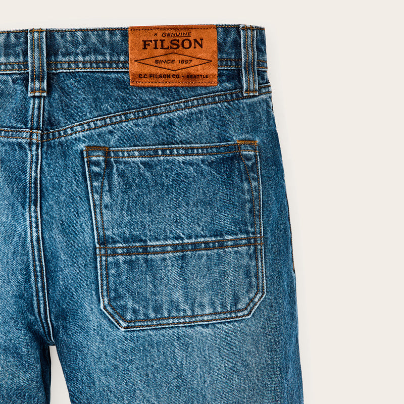 14-oz. straight-leg jeans par Filson | Vintage indigo (Blue)