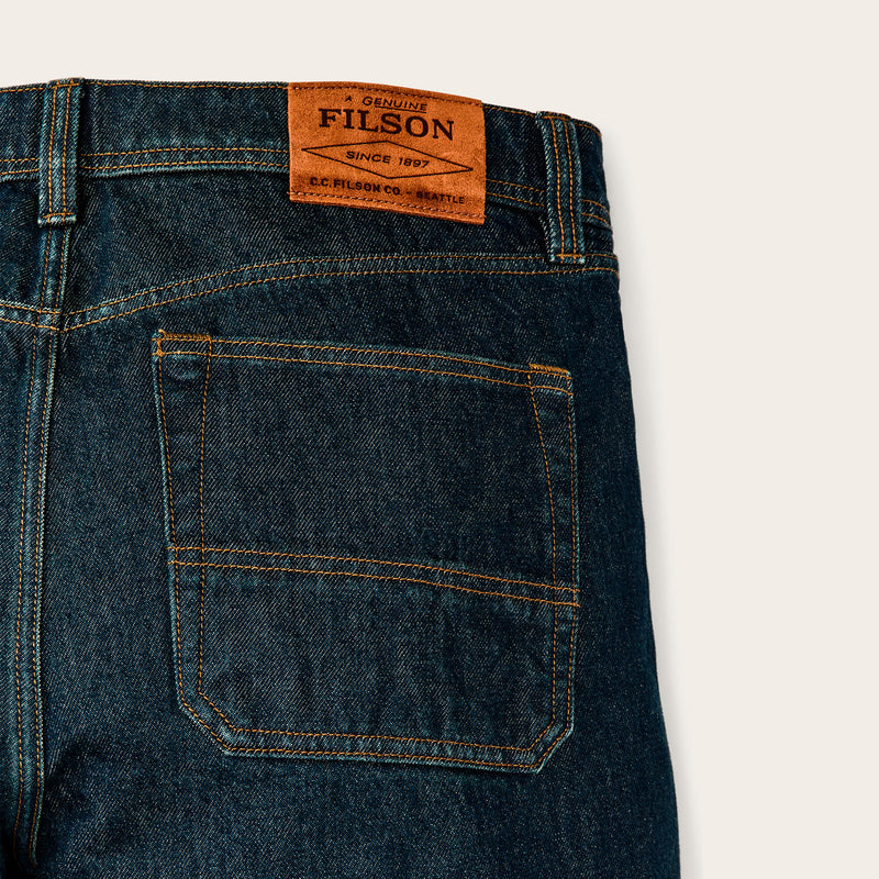 14-oz. straight-leg jeans par Filson | Rinsed vintage indigo (Blue)