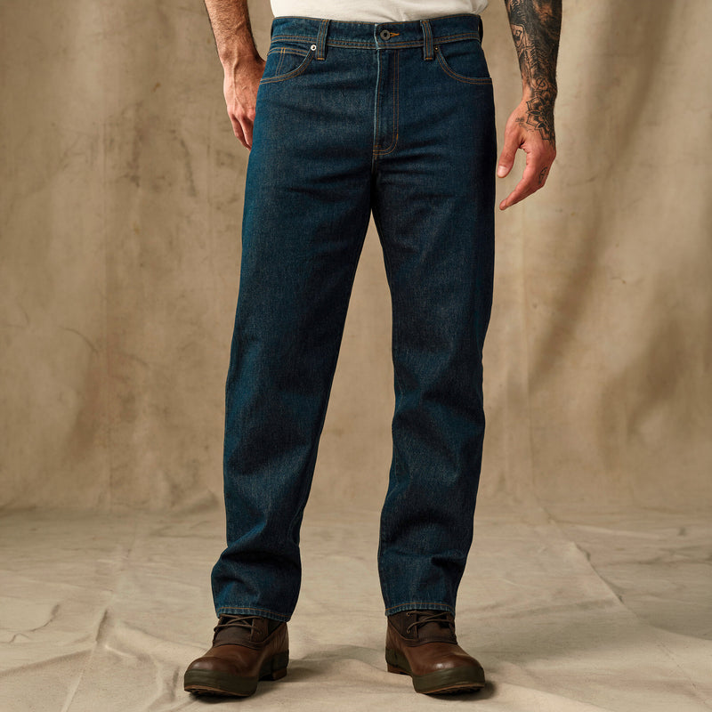 14-oz. straight-leg jeans par Filson | Rinsed vintage indigo (Blue)