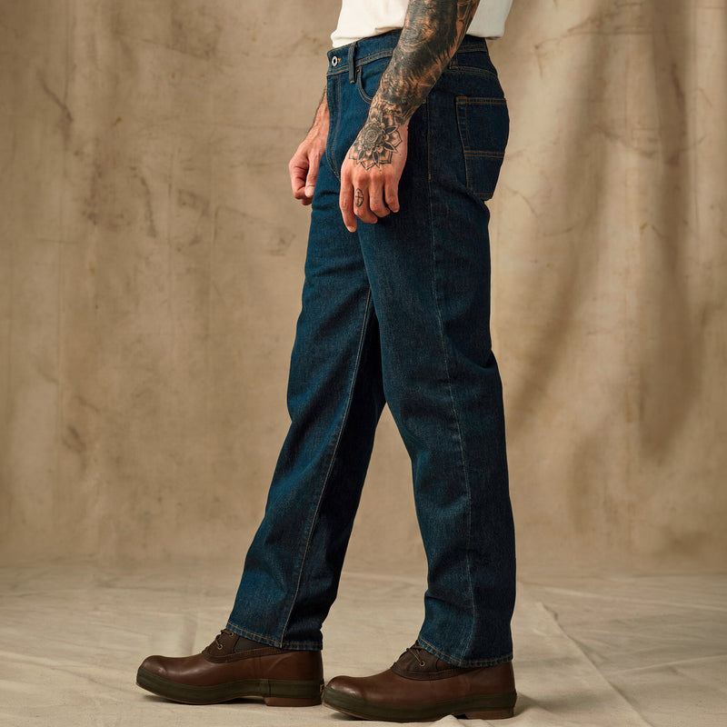 14-oz. straight-leg jeans par Filson | Rinsed vintage indigo (Blue)